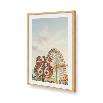 [Color:American Maple], Picture of art in a American Maple frame of the corner