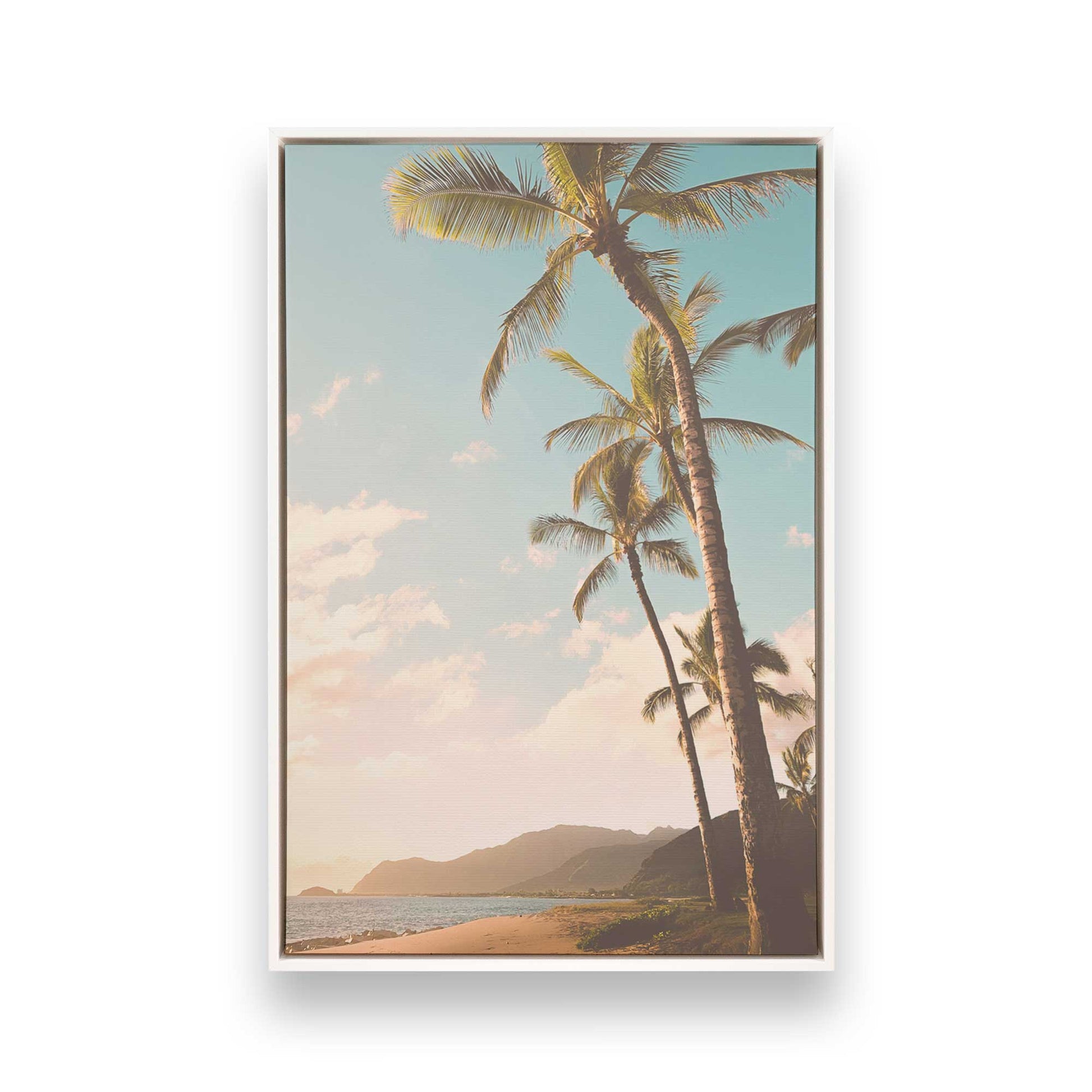 [Color:Opaque White], Picture of art in a White frame