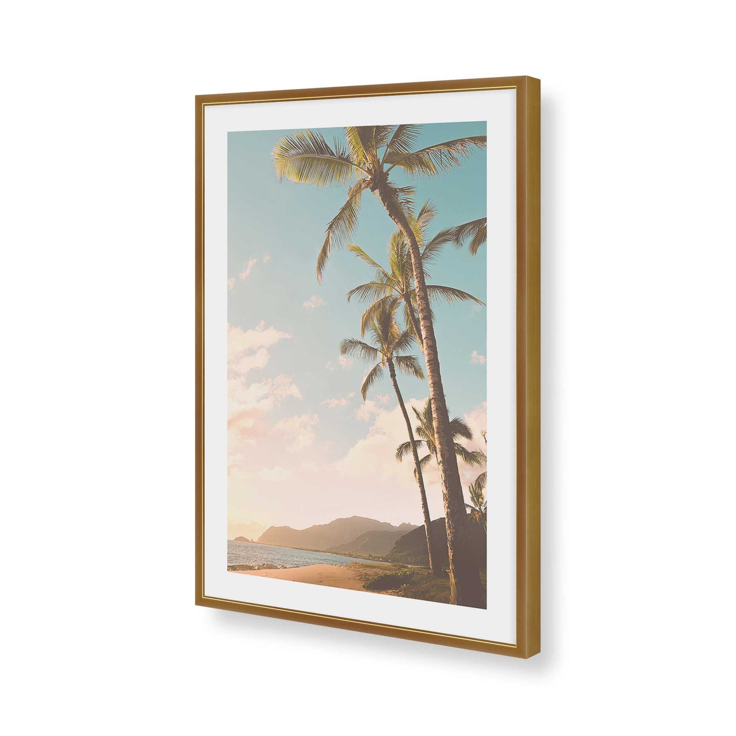 [Color:Polished Gold], Picture of art in a Polished Gold frame of the corner