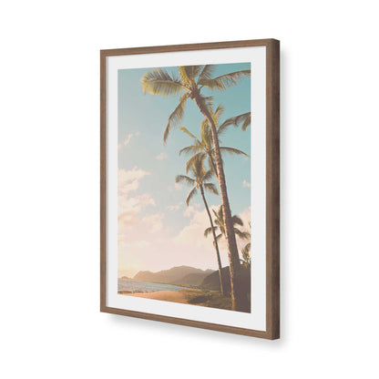 [Color:Walnut], Picture of art in a Walnut frame of the corner