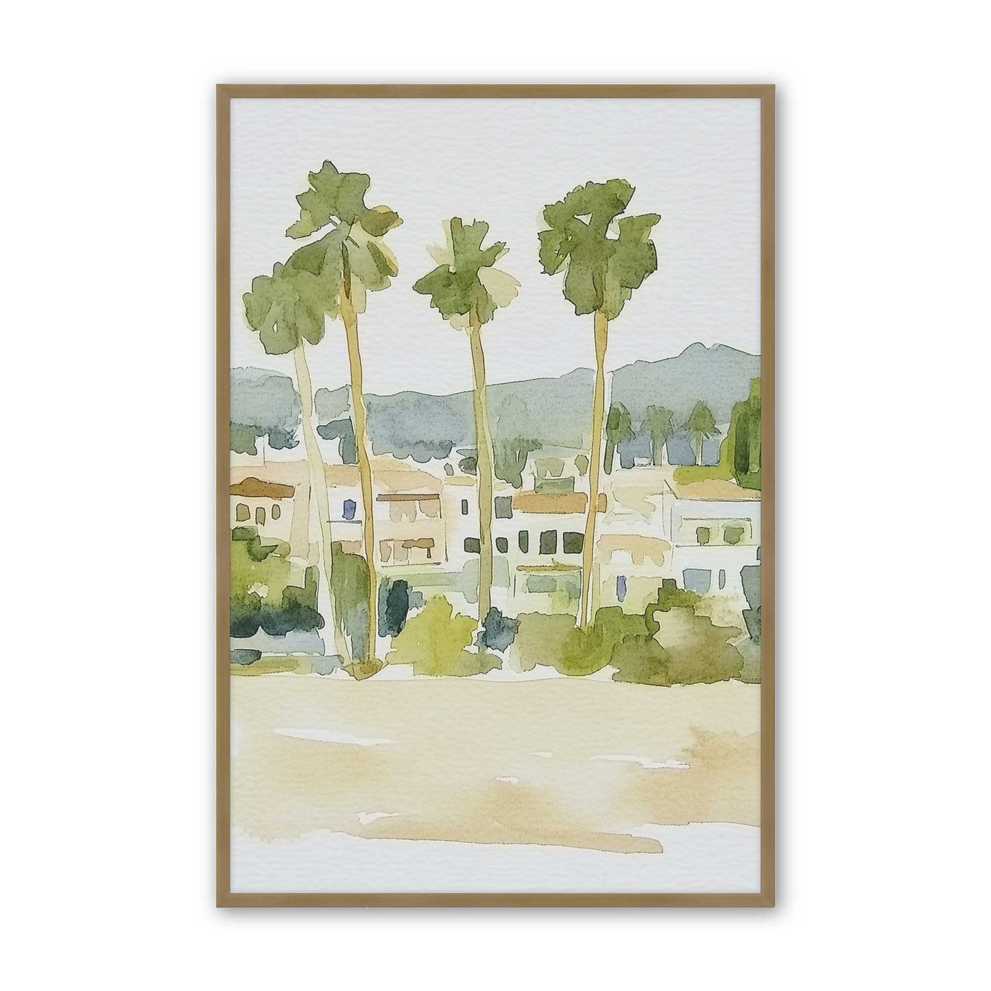 [Color:Brushed Gold], Picture of art in a Brushed Gold frame