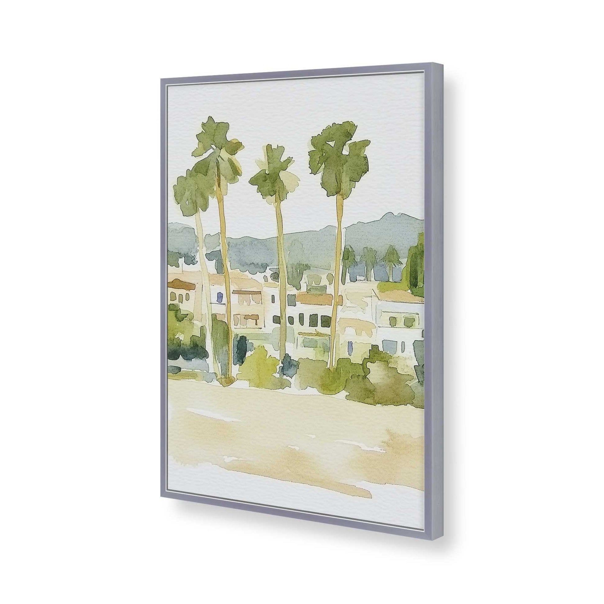[Color:Polished Chrome], Picture of art in a Polished Chrome frame of the corner