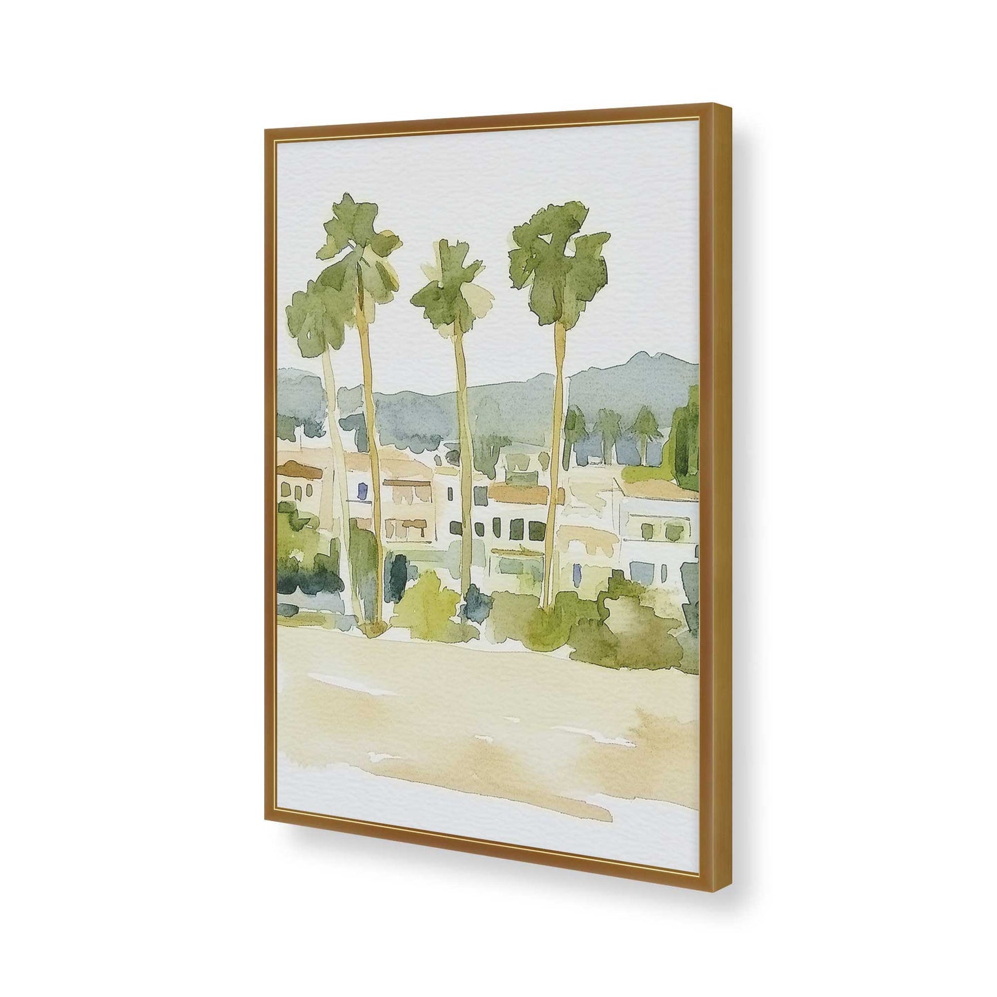 [Color:Polished Gold], Picture of art in a Polished Gold frame of the corner