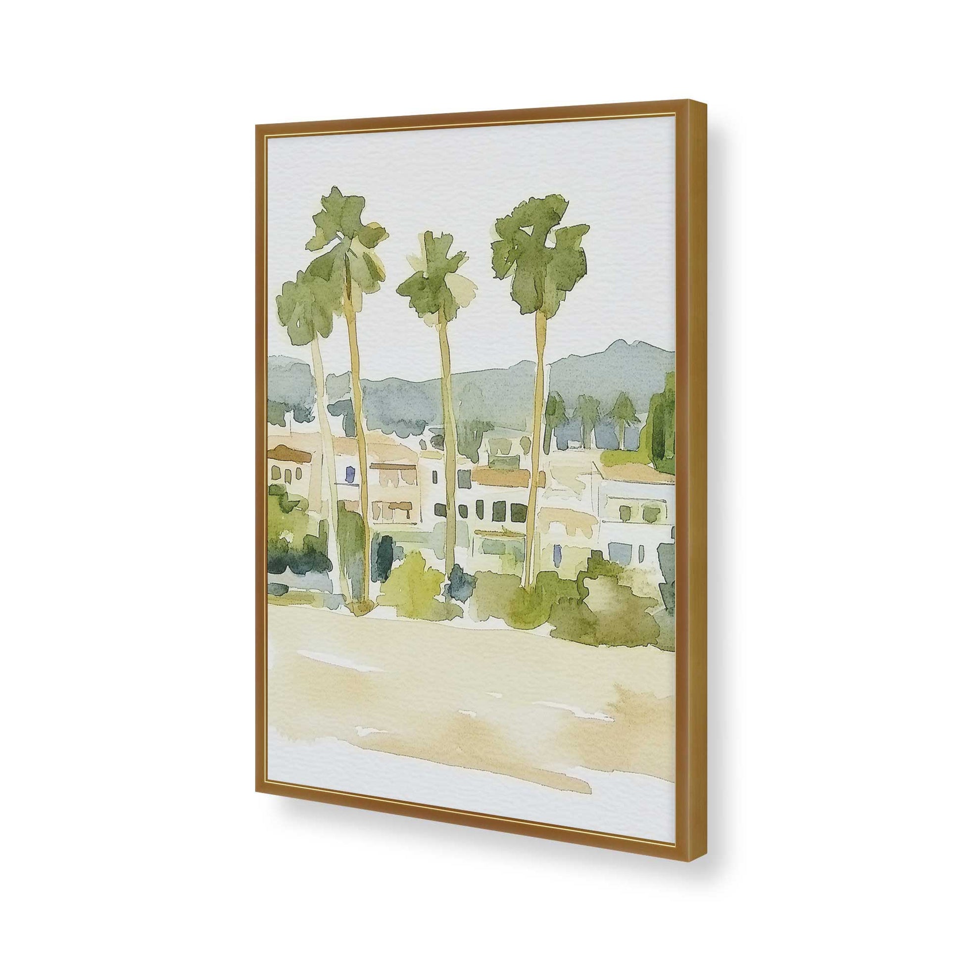 [Color:Polished Gold], Picture of art in a Polished Gold frame of the corner