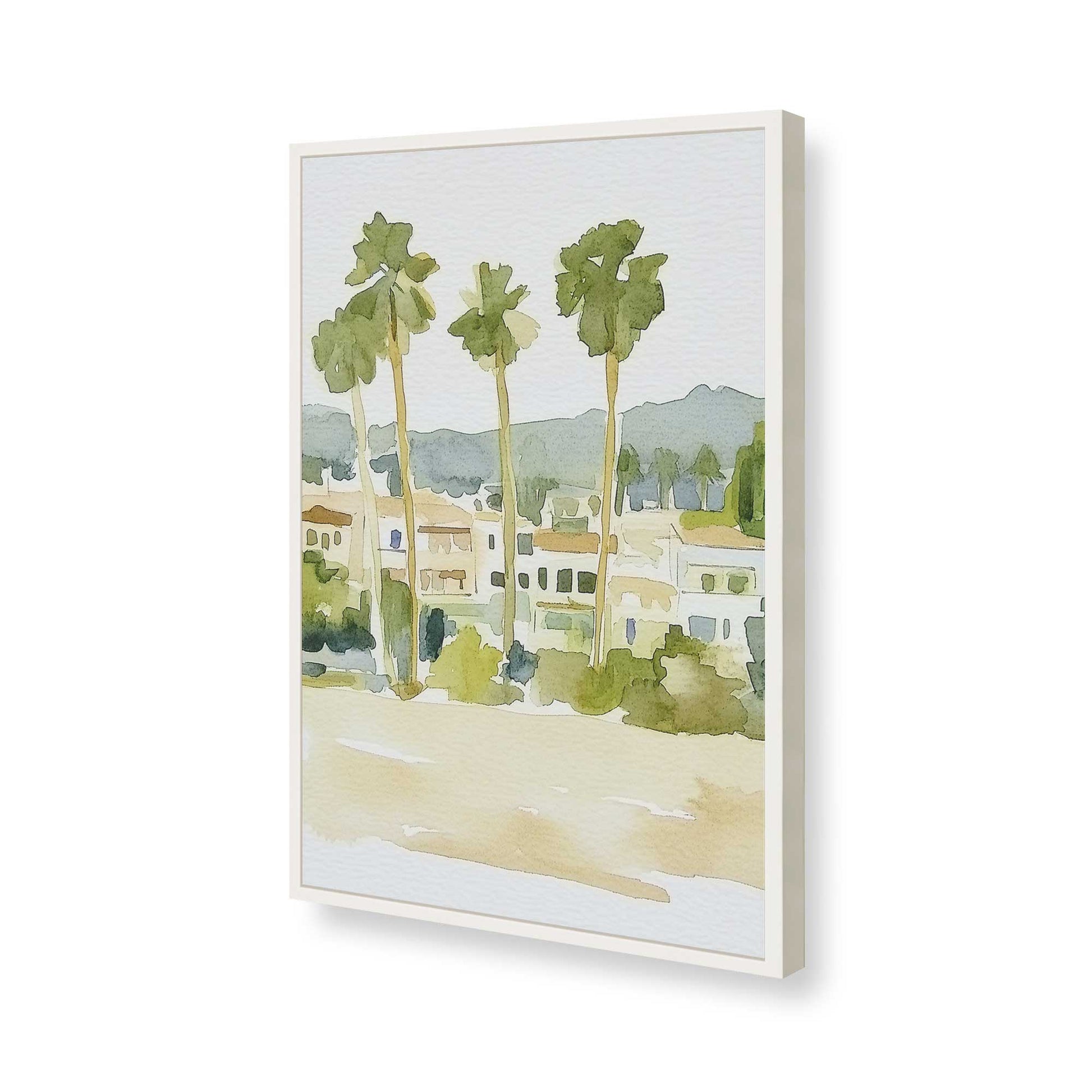 [Color:Opaque White], Picture of art in a Opaque White frame of the corner