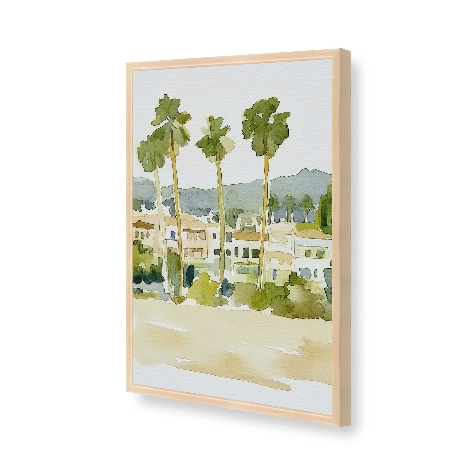 [Color:Raw Maple], Picture of art in a Raw Maple frame of the corner