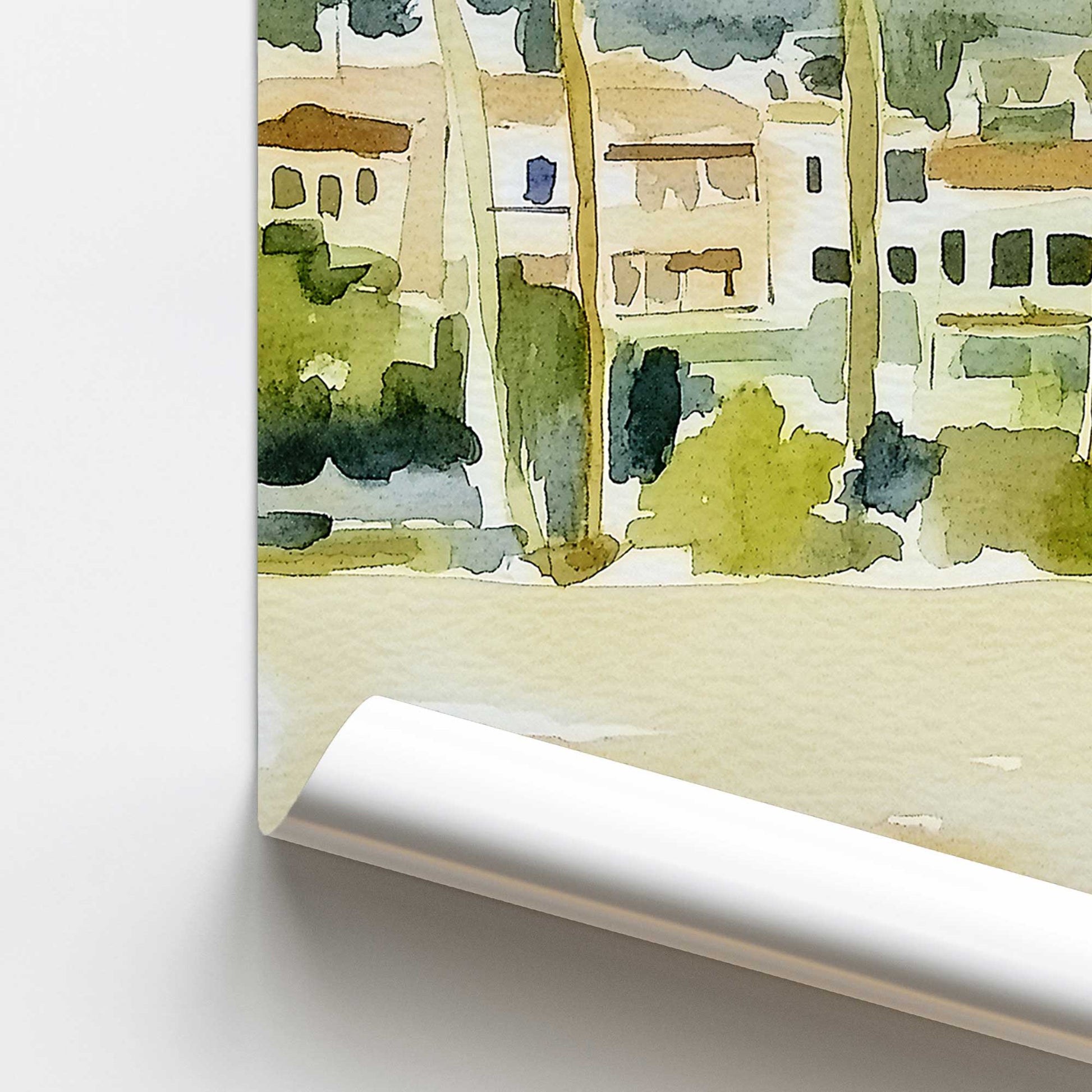 [color:Rolled Print], Picture of close up of art