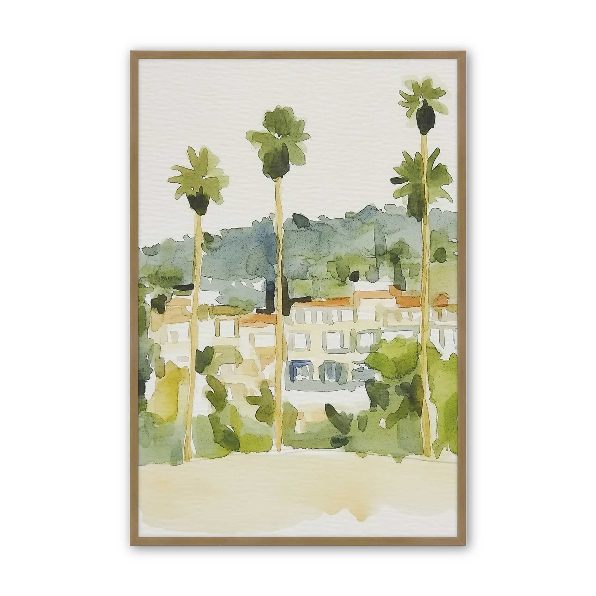 [Color:Brushed Gold], Picture of art in a Brushed Gold frame
