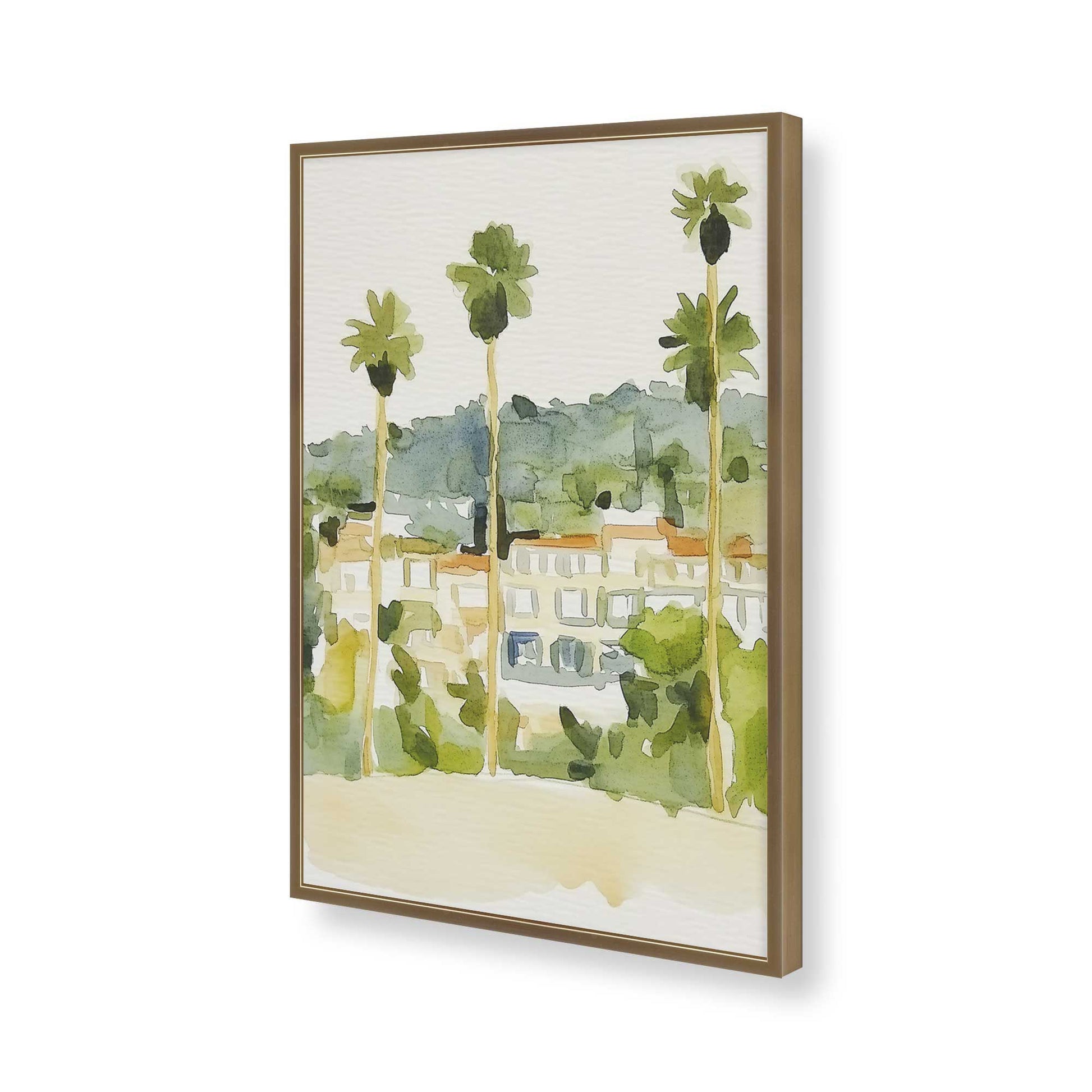 [Color:Brushed Gold], Picture of art in a Brushed Gold frame of the corner