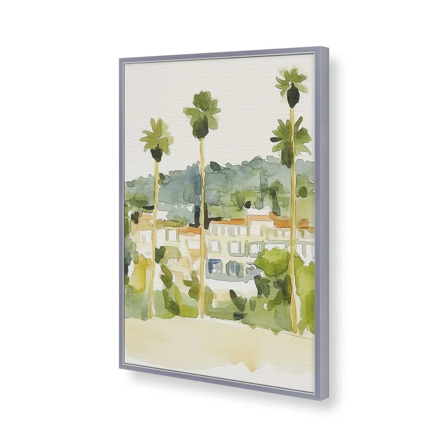 [Color:Polished Chrome], Picture of art in a Polished Chrome frame of the corner