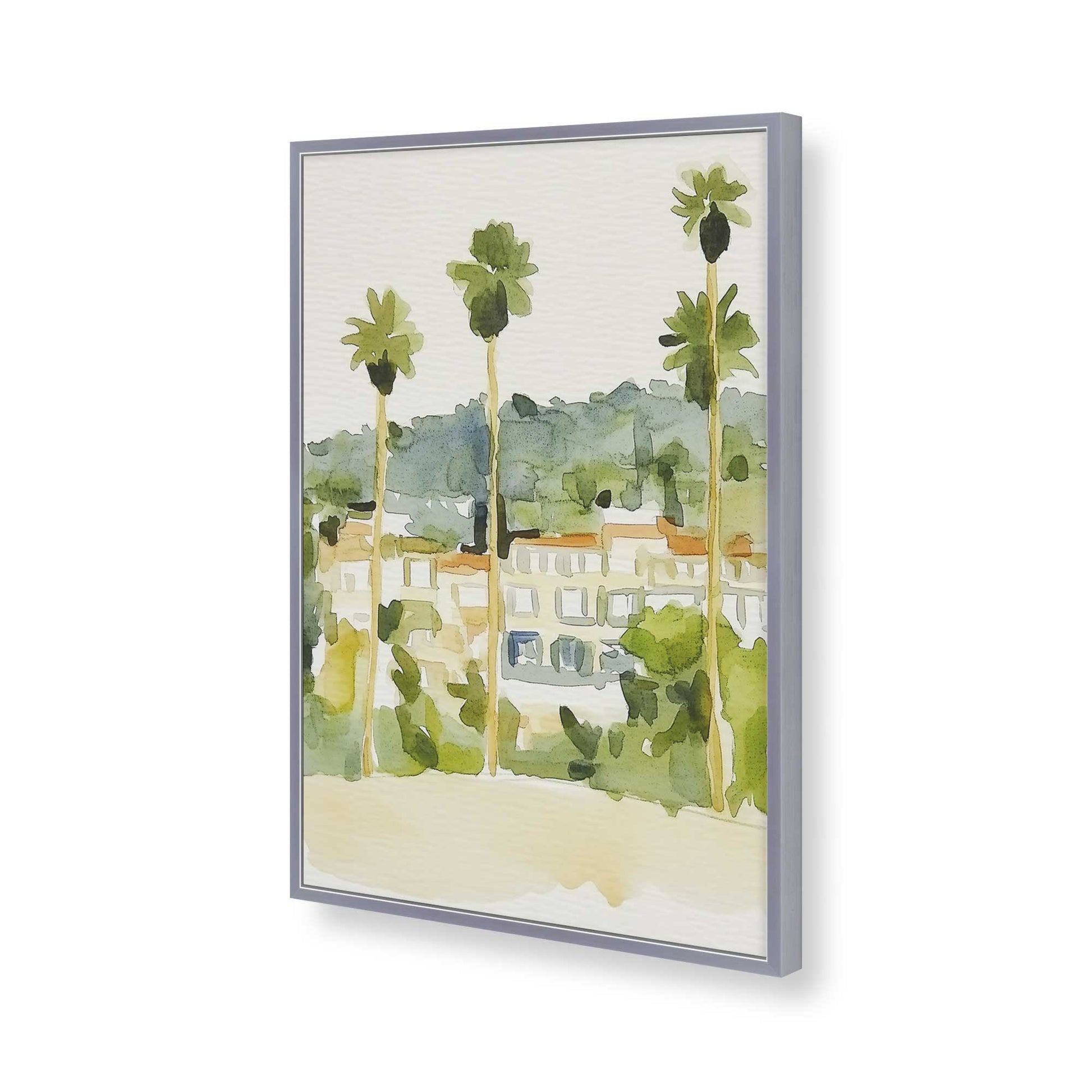 [Color:Polished Chrome], Picture of art in a Polished Chrome frame of the corner