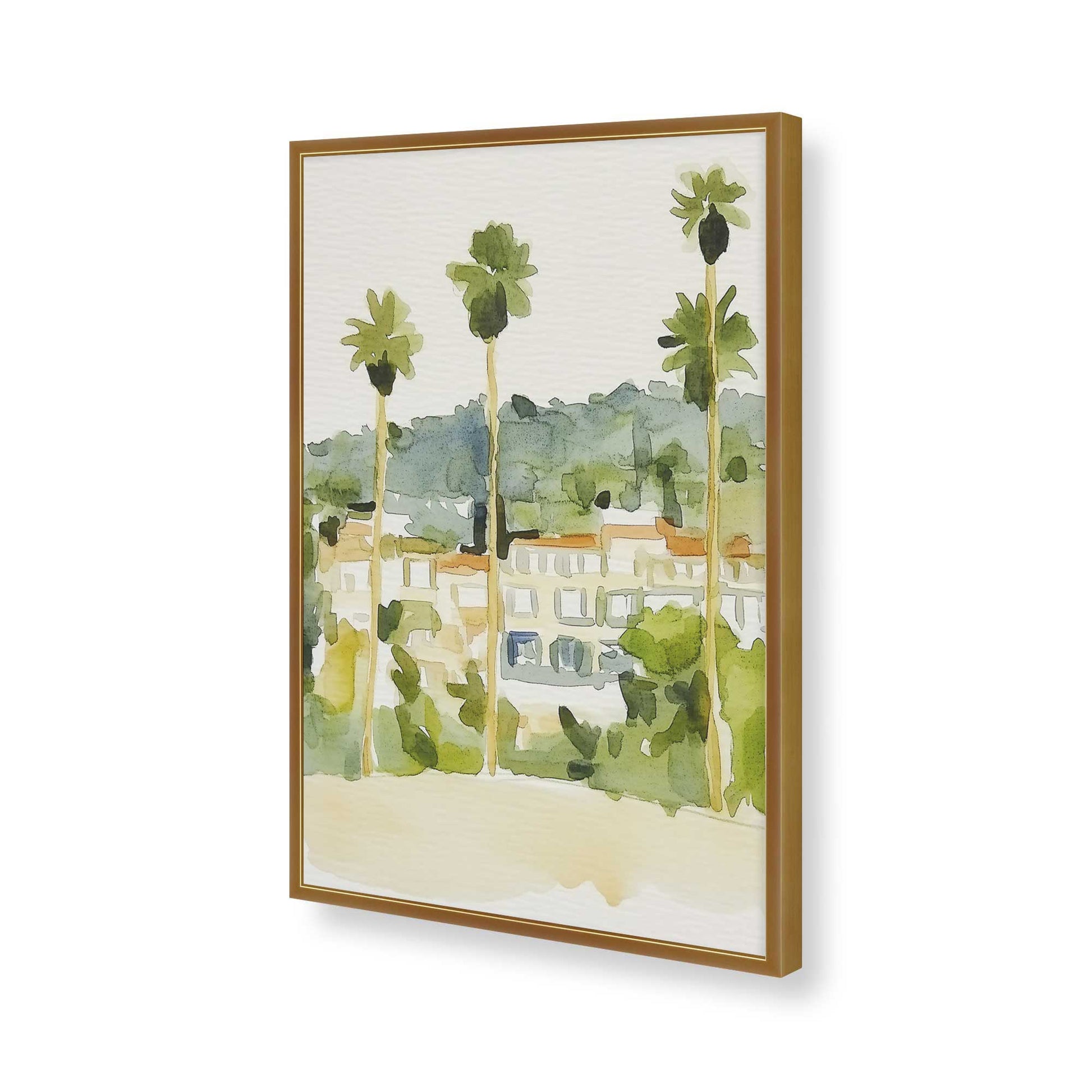 [Color:Polished Gold], Picture of art in a Polished Gold frame of the corner