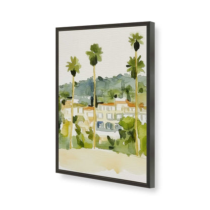 [Color:Satin Black], Picture of art in a Satin Black frame of the corner