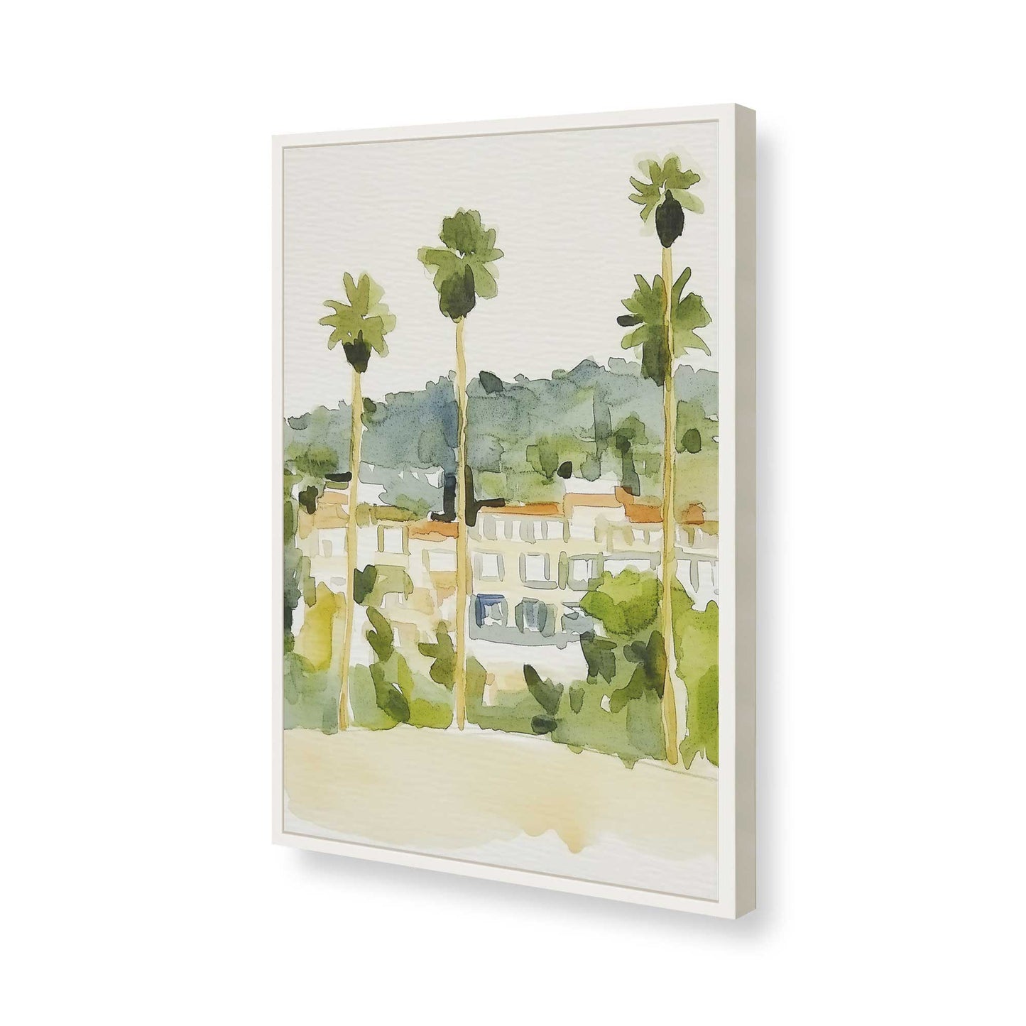 [Color:Opaque White], Picture of art in a Opaque White frame of the corner