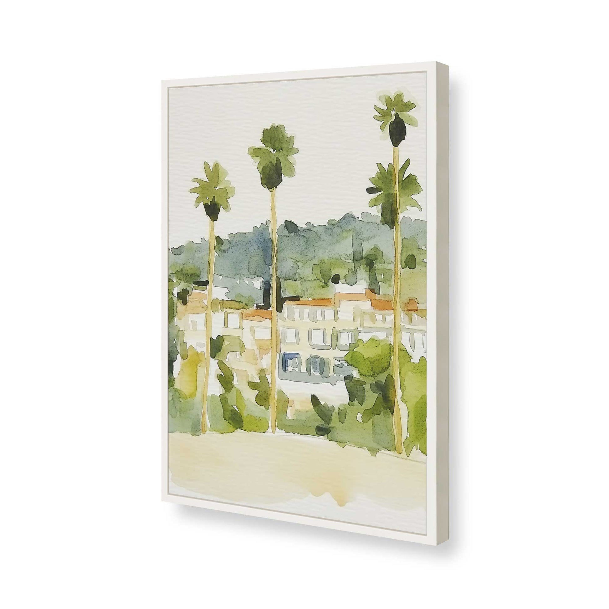 [Color:Opaque White], Picture of art in a Opaque White frame of the corner
