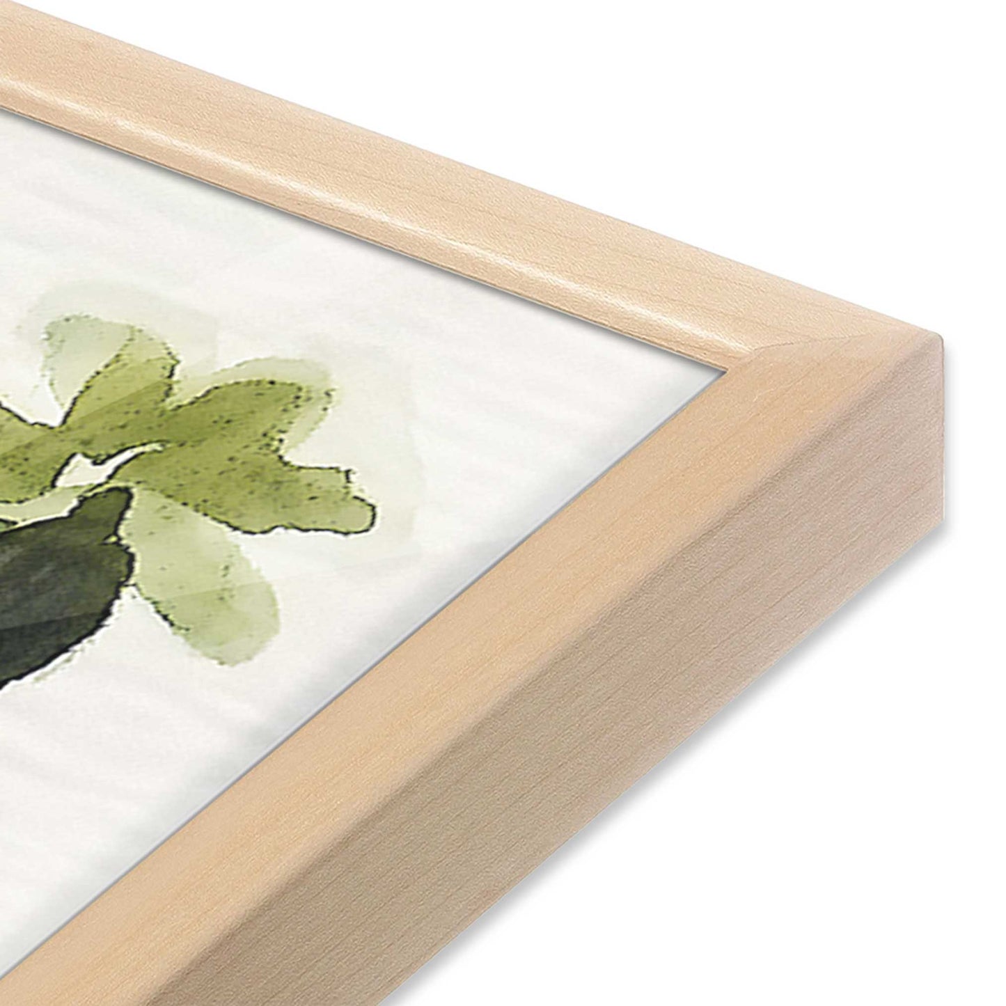 [Color:Raw Maple], Picture of art in a Raw Maple frame at an angle