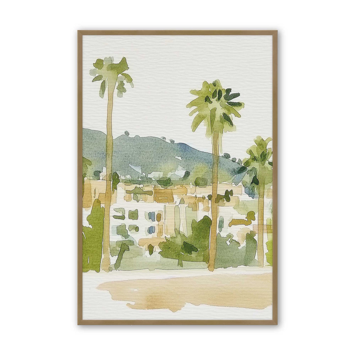 [Color:Brushed Gold], Picture of art in a Brushed Gold frame