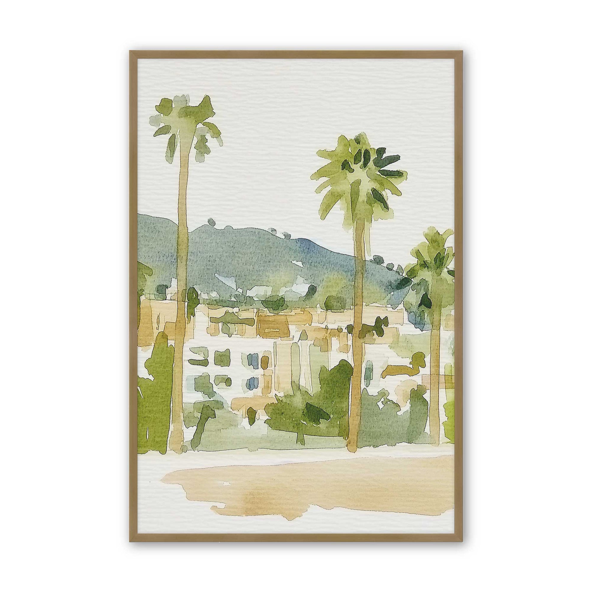 [Color:Brushed Gold], Picture of art in a Brushed Gold frame