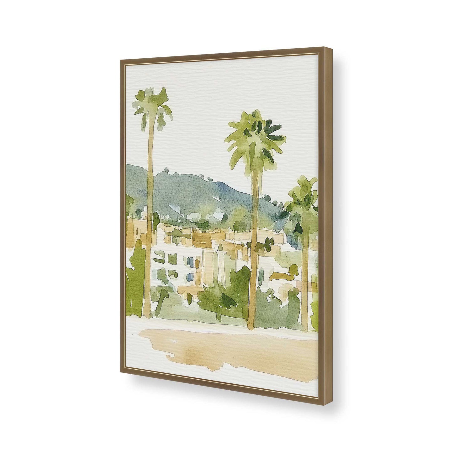 [Color:Brushed Gold], Picture of art in a Brushed Gold frame of the corner