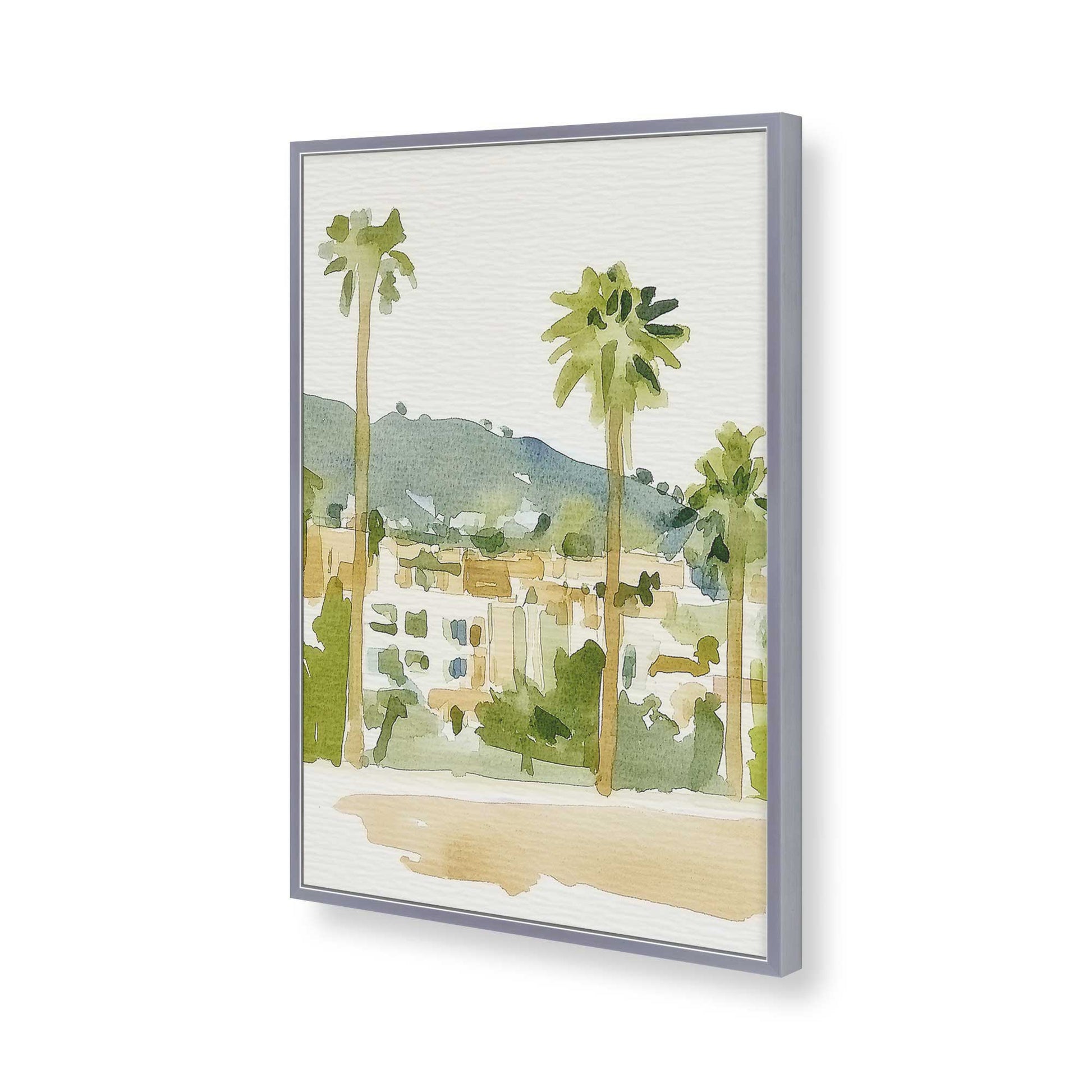 [Color:Polished Chrome], Picture of art in a Polished Chrome frame of the corner