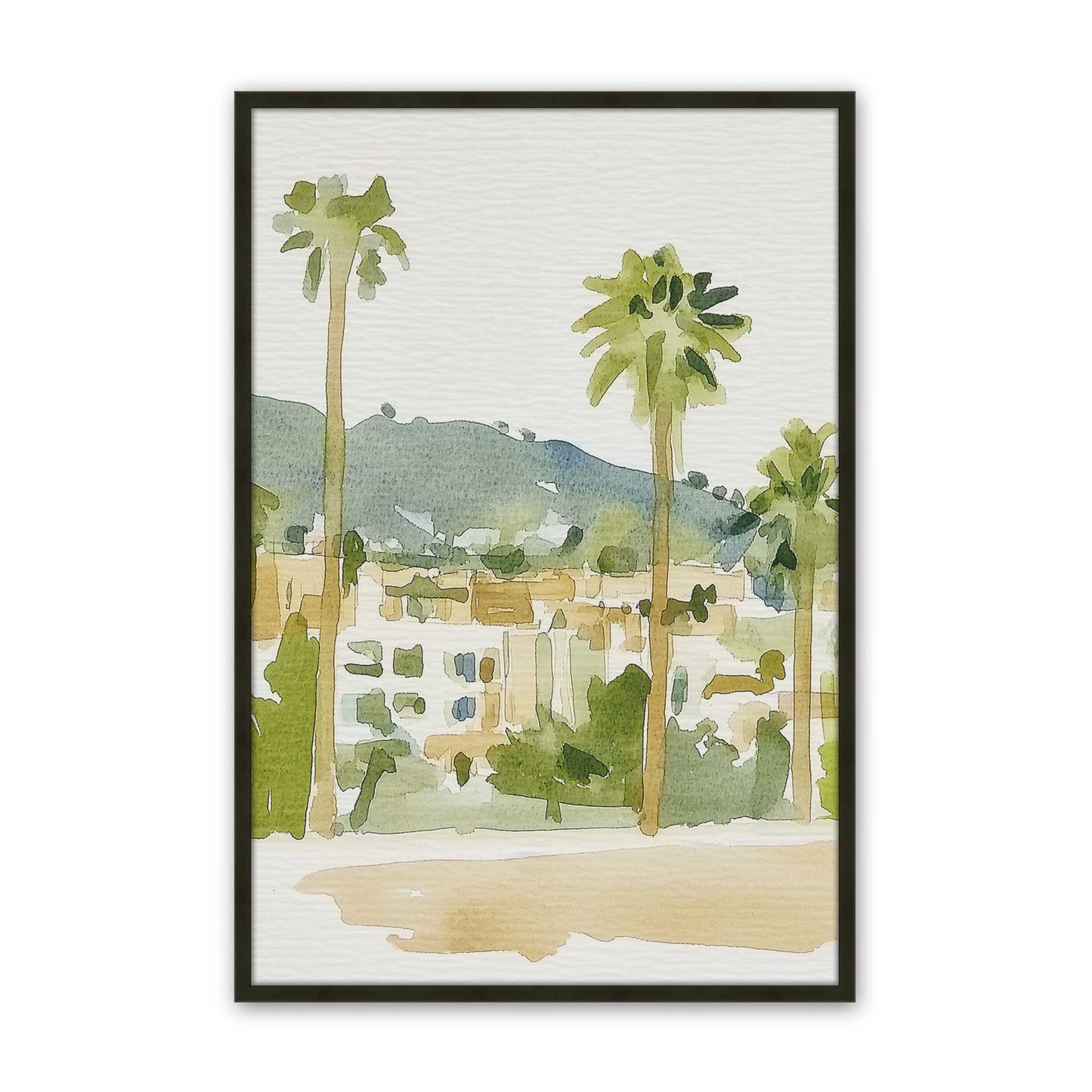 [Color:Satin Black], Picture of art in a Satin Black frame