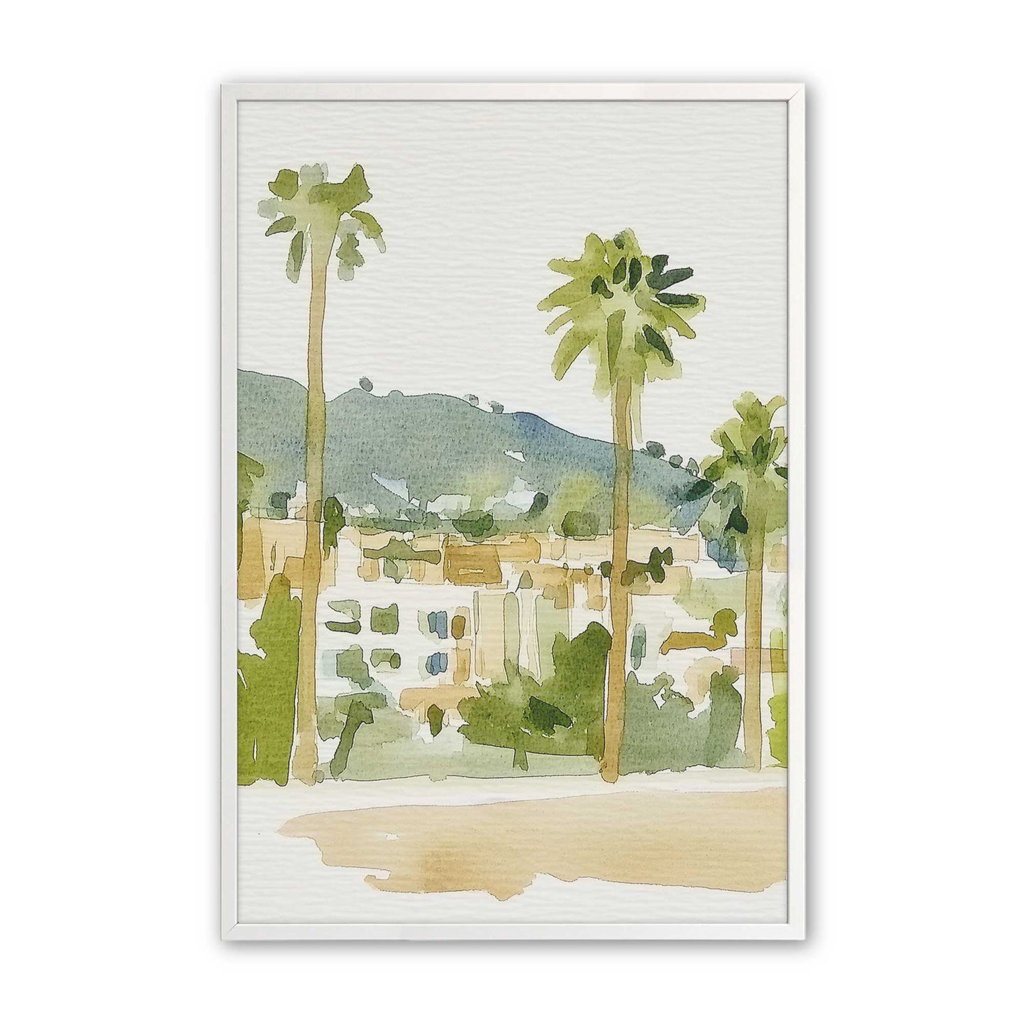 [Color:Opaque White], Picture of art in a Opaque White frame