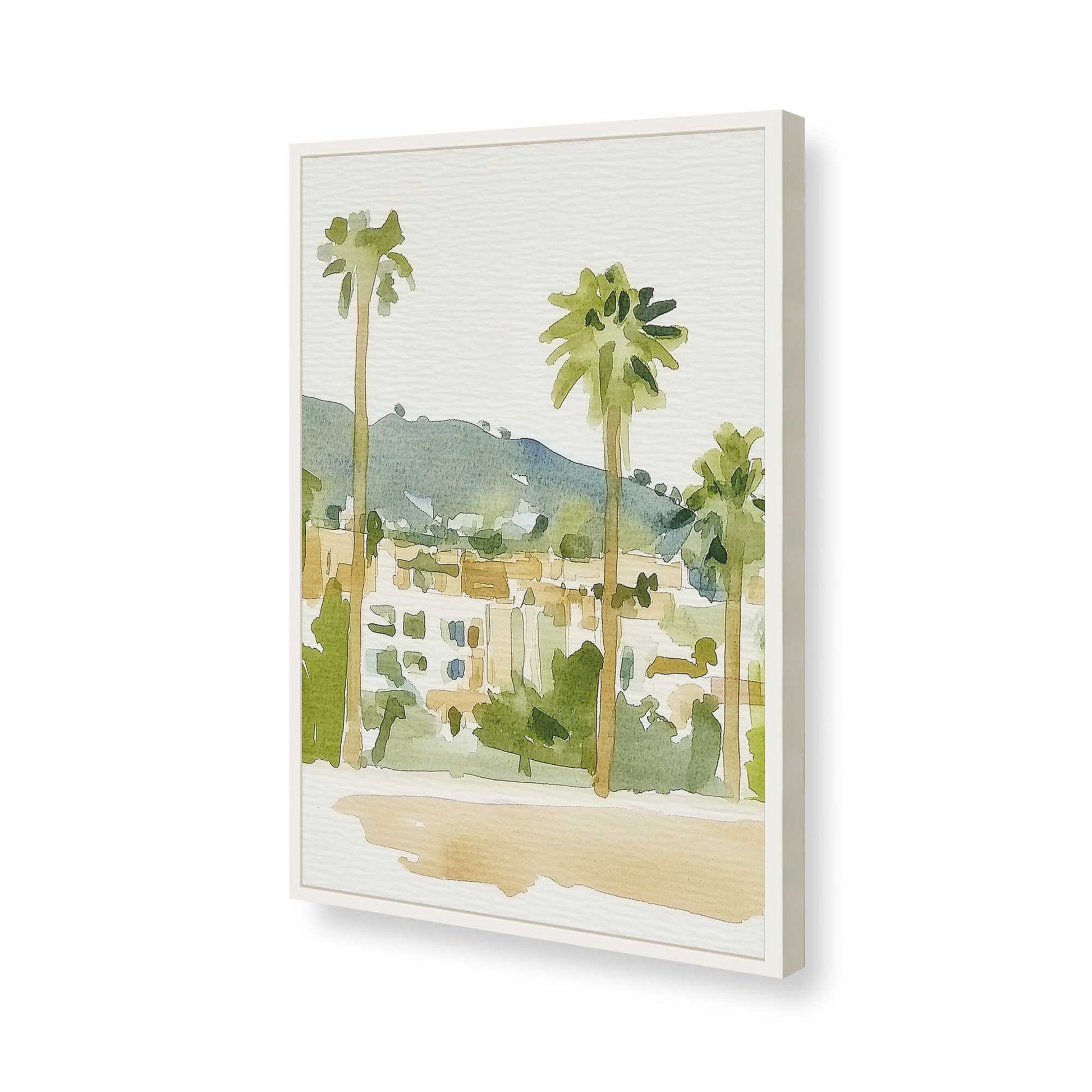 [Color:Opaque White], Picture of art in a Opaque White frame of the corner