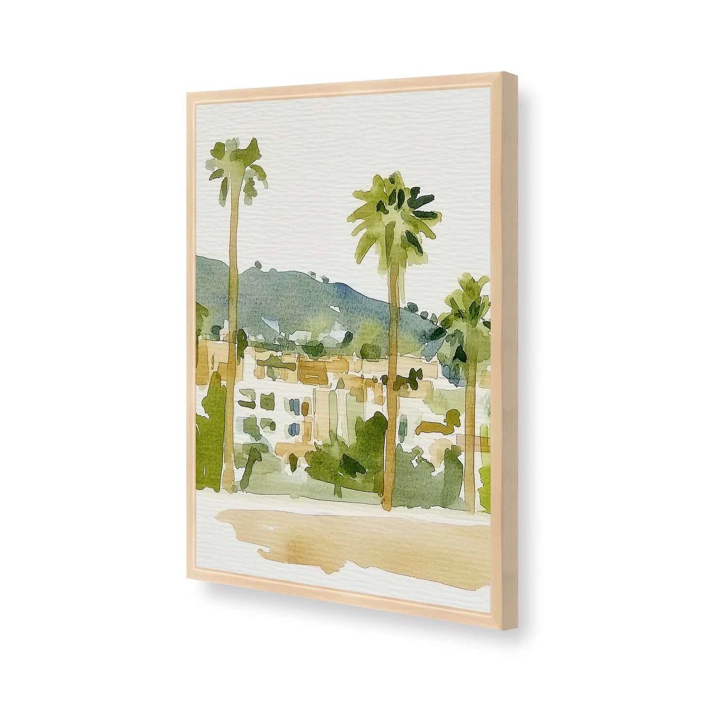 [Color:Raw Maple], Picture of art in a Raw Maple frame of the corner
