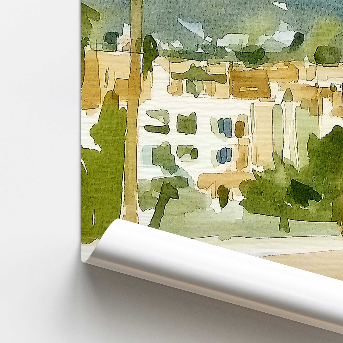 [color:Rolled Print], Picture of close up of art