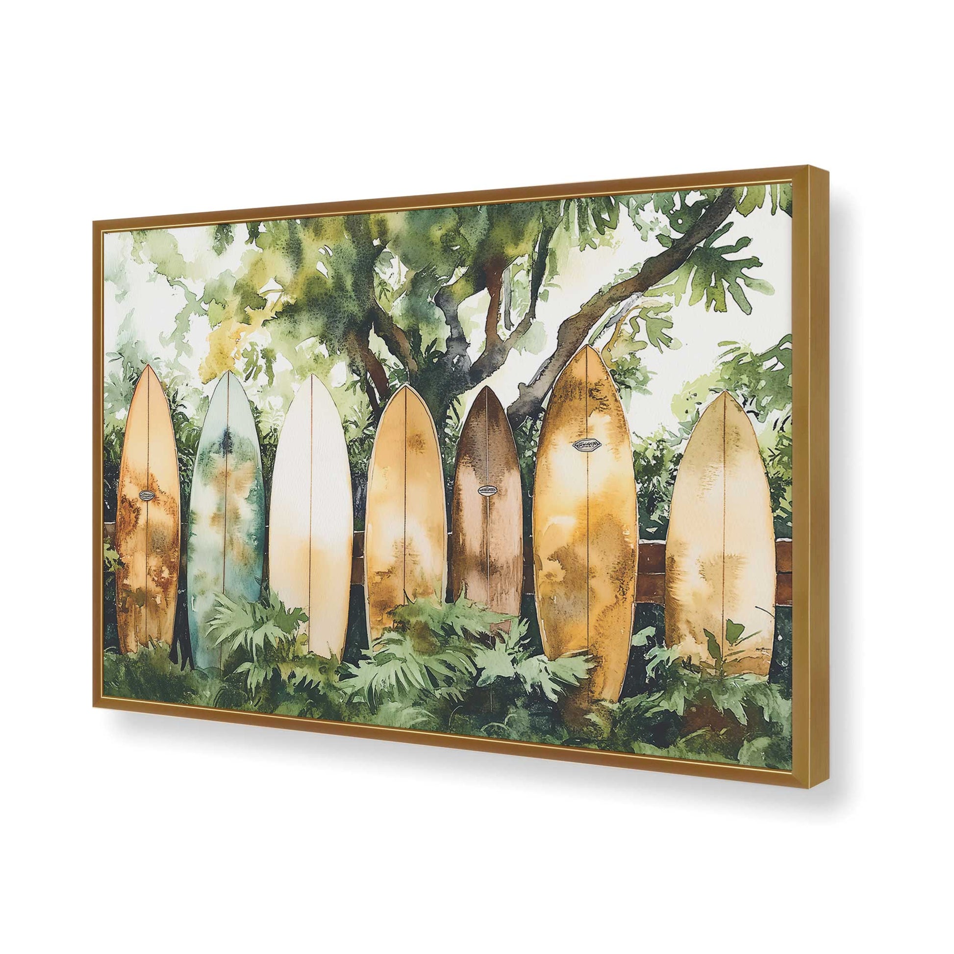 [Color:Polished Gold], Picture of art in a Polished Gold frame of the corner