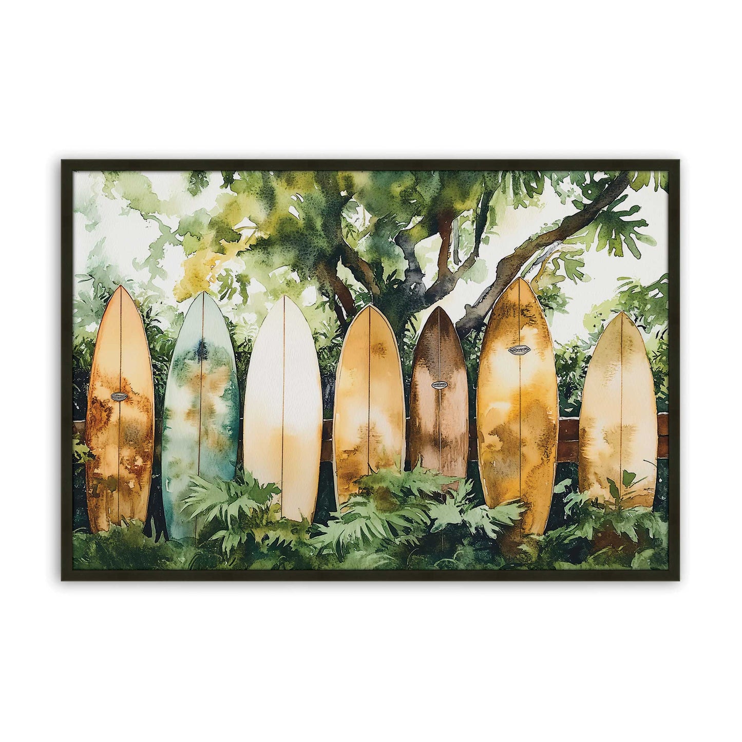 [Color:Satin Black], Picture of art in a Satin Black frame