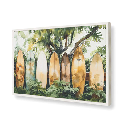 [Color:Opaque White], Picture of art in a Opaque White frame of the corner