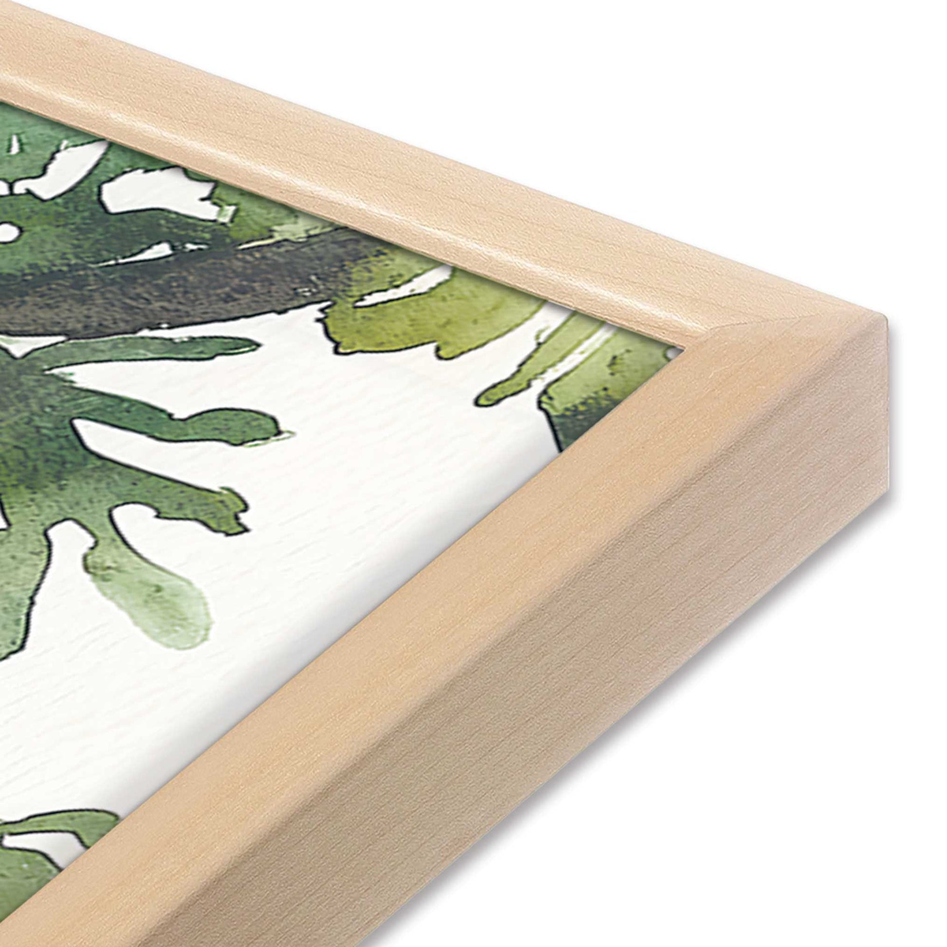 [Color:Raw Maple], Picture of art in a Raw Maple frame at an angle