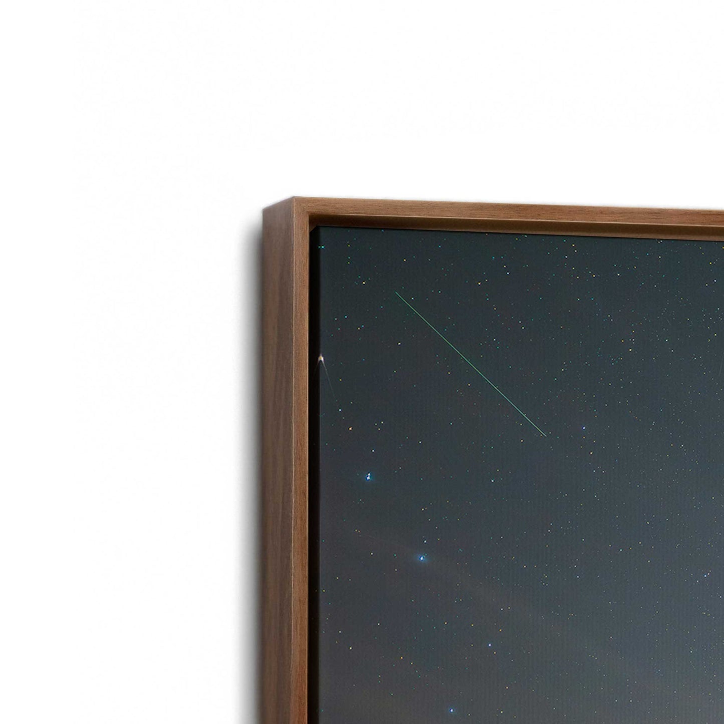 [Color:Walnut], Picture of art in a Walnut frame at an angle