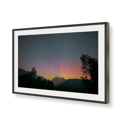 [Color:Satin Black], Picture of art in a Satin Black frame of the corner