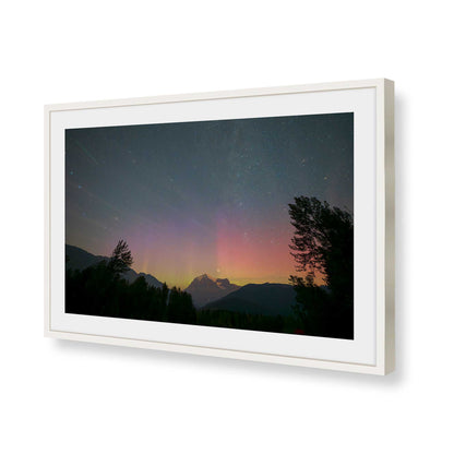 [Color:Opaque White], Picture of art in a Opaque White frame of the corner