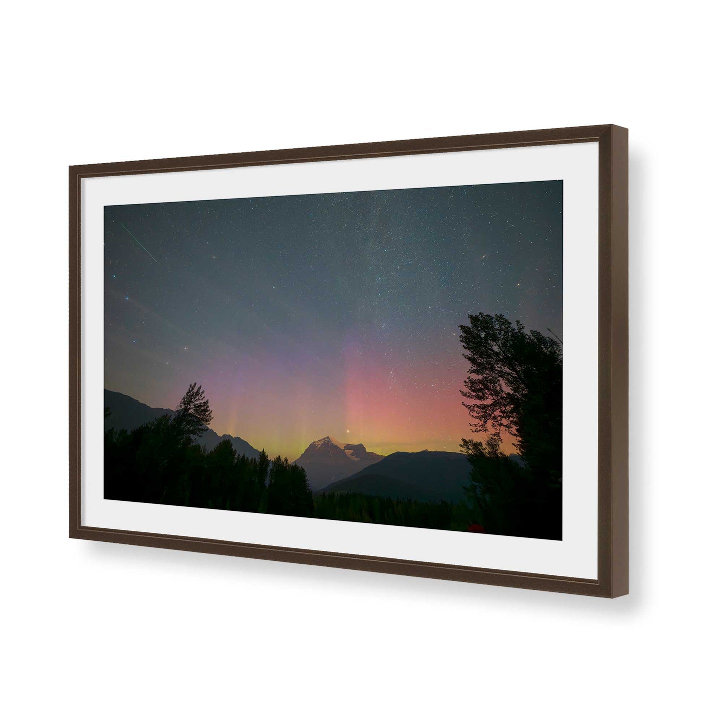 [Color:Belvinder Brown], Picture of art in a Belvinder Brown frame of the corner