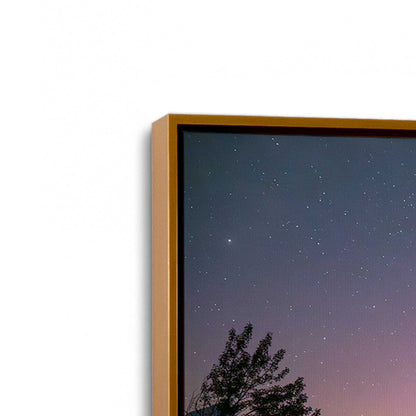 [Color:Polished Gold], Picture of art in a Polished Gold frame at an angle