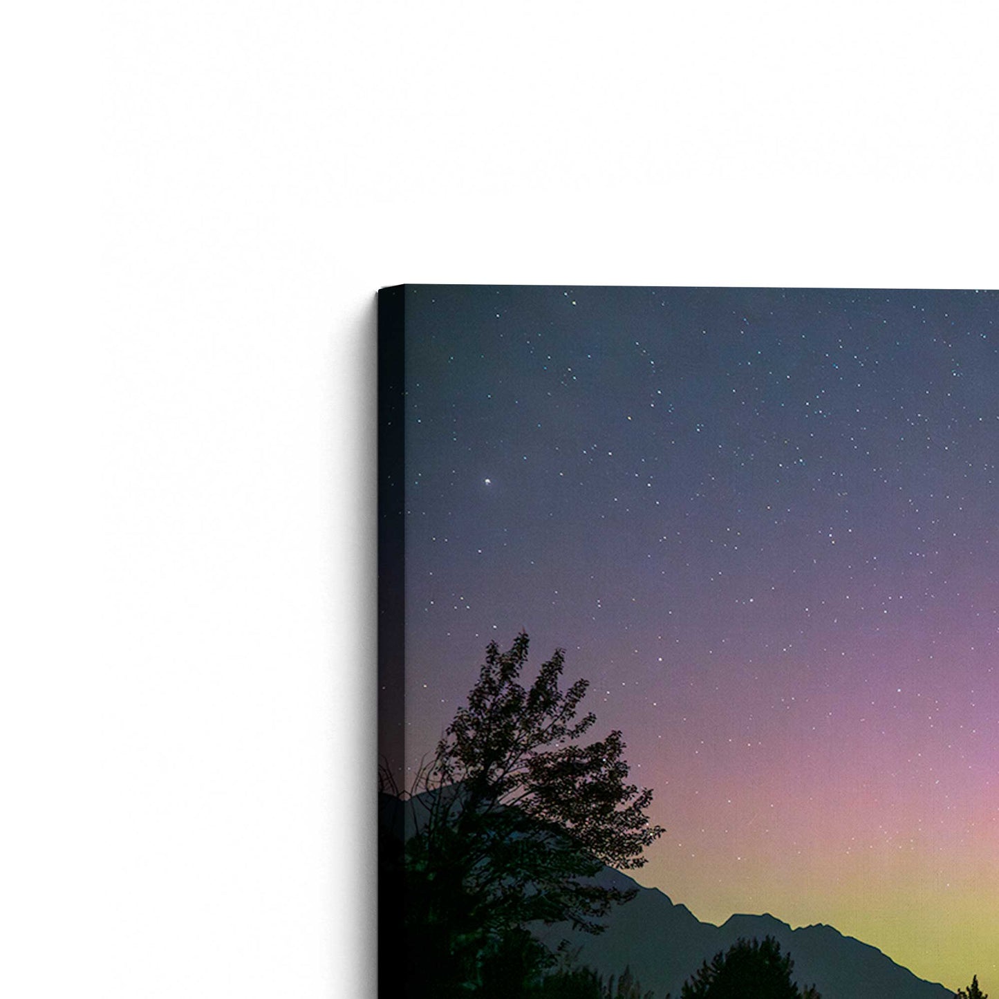 [Color:Stretched Canvas], Picture of the corner of the art