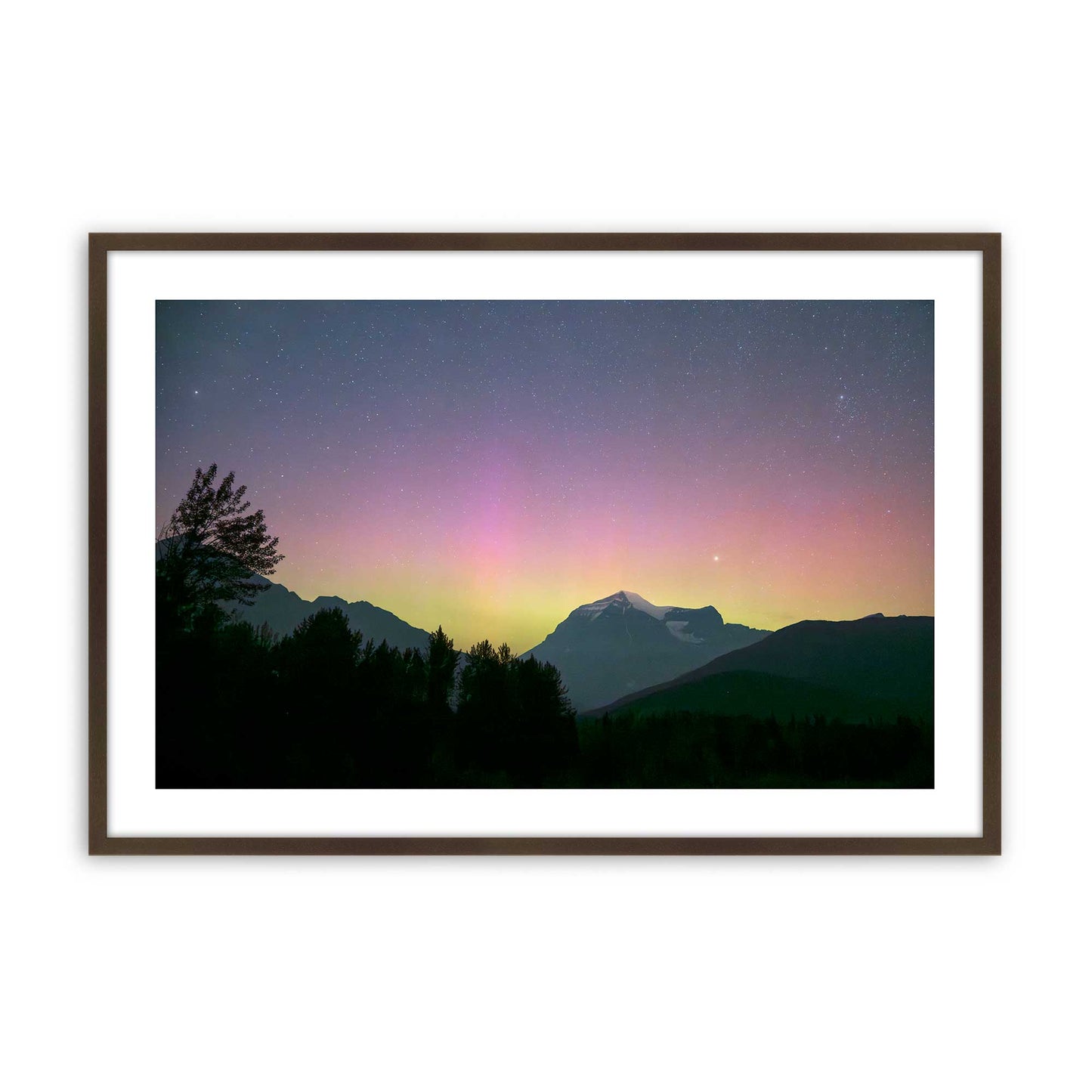 [Color:Brown], Picture of art in a Brown frame