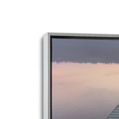 [Color:Polished Chrome], Picture of art in a Polished Chrome frame at an angle