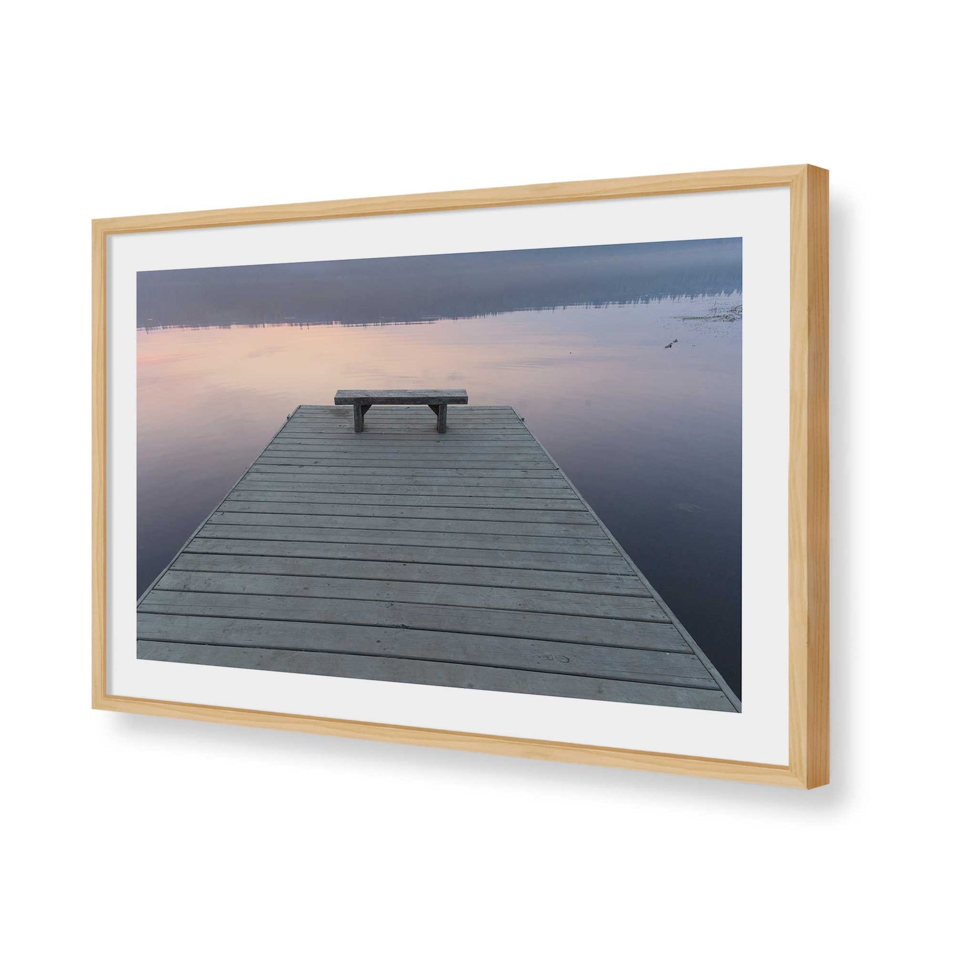 [Color:American Maple], Picture of art in a American Maple frame of the corner