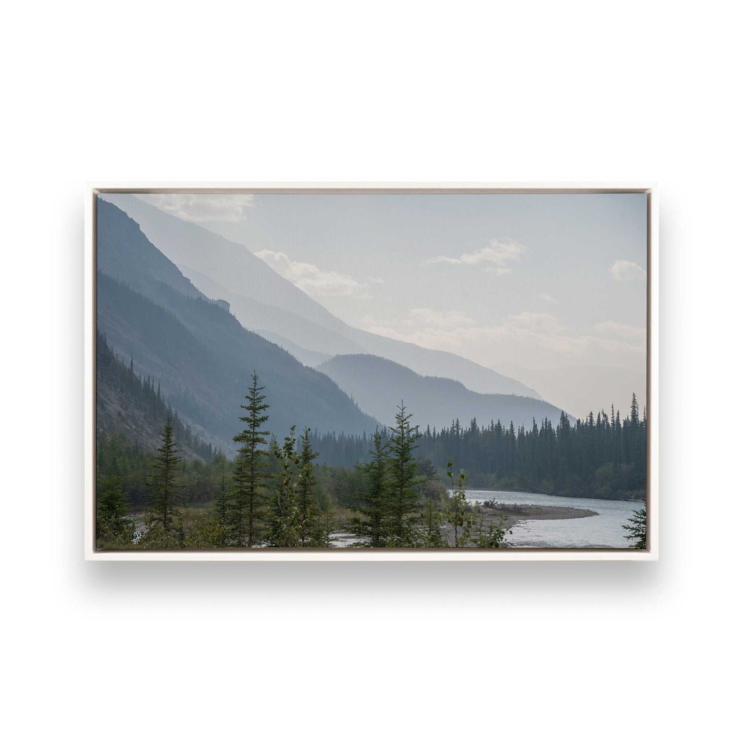 [Color:Opaque White], Picture of art in a White frame