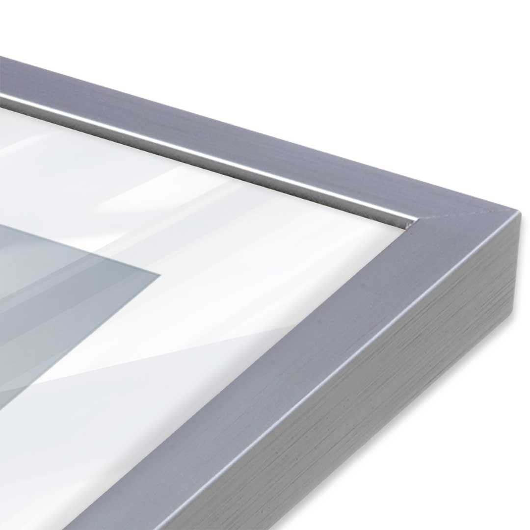 [Color:Polished Chrome], Picture of art in a Polished Chrome frame at an angle