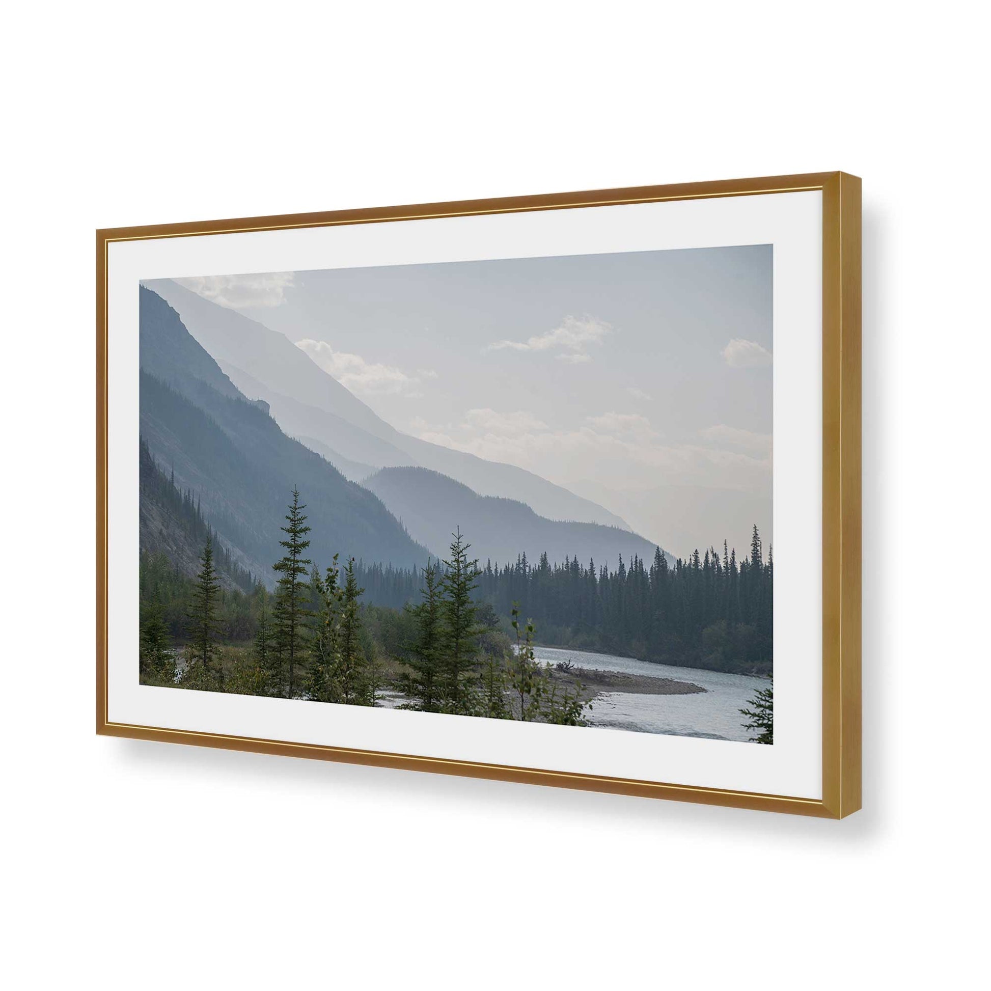 [Color:Polished Gold], Picture of art in a Polished Gold frame of the corner
