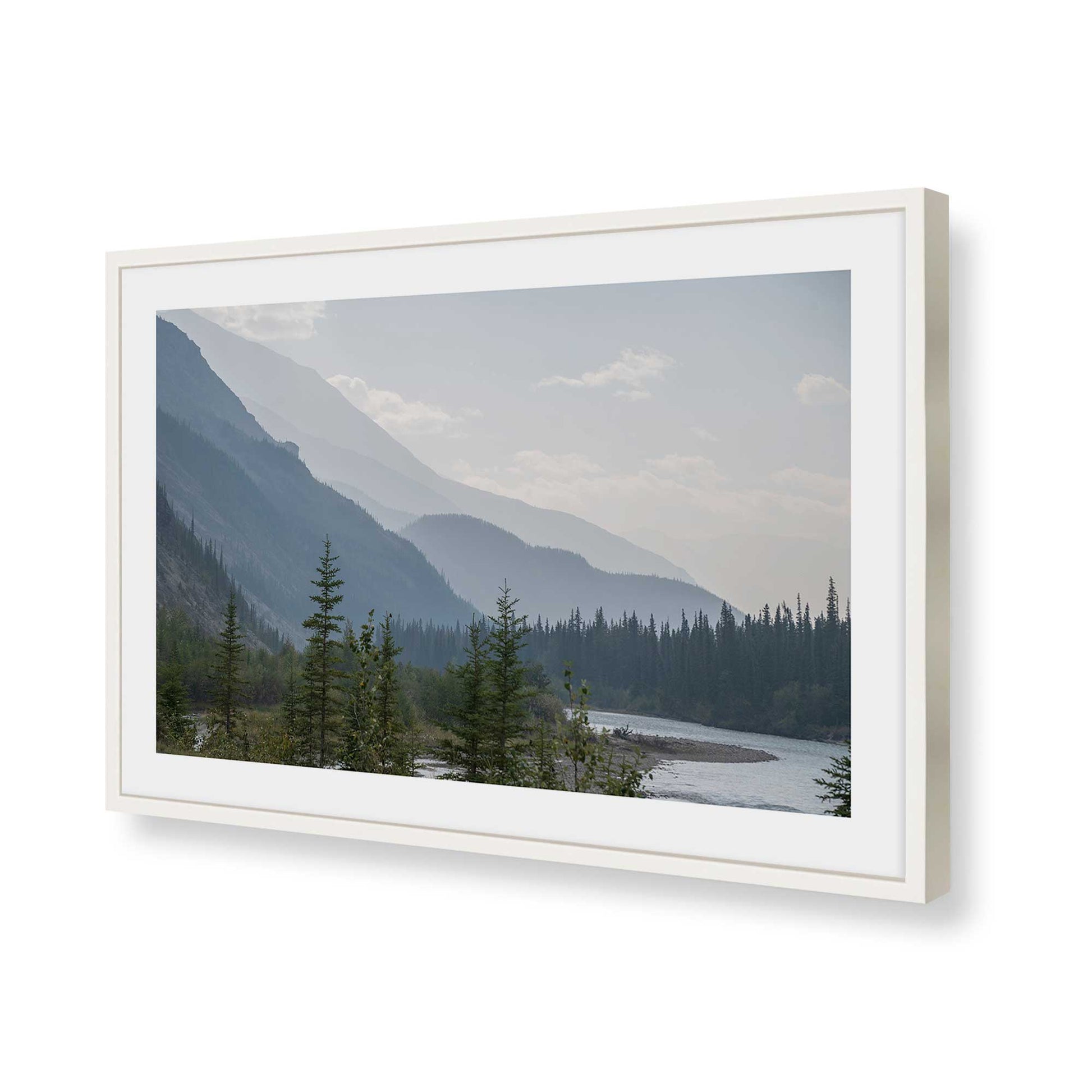 [Color:Opaque White], Picture of art in a Opaque White frame of the corner