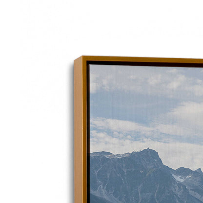 [Color:Polished Gold], Picture of art in a Polished Gold frame at an angle