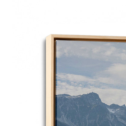 [Color:American Maple], Picture of art in a American Maple frame at an angle
