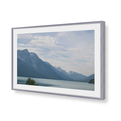 [Color:Polished Chrome], Picture of art in a Polished Chrome frame of the corner