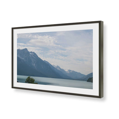 [Color:Satin Black], Picture of art in a Satin Black frame of the corner